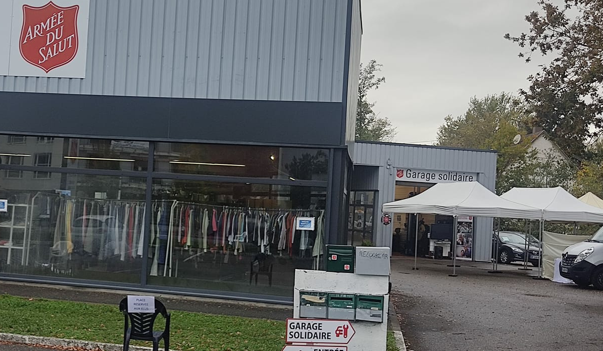 Garage solidaire Armée du Salut à Kingersheim (Haut-Rhin)